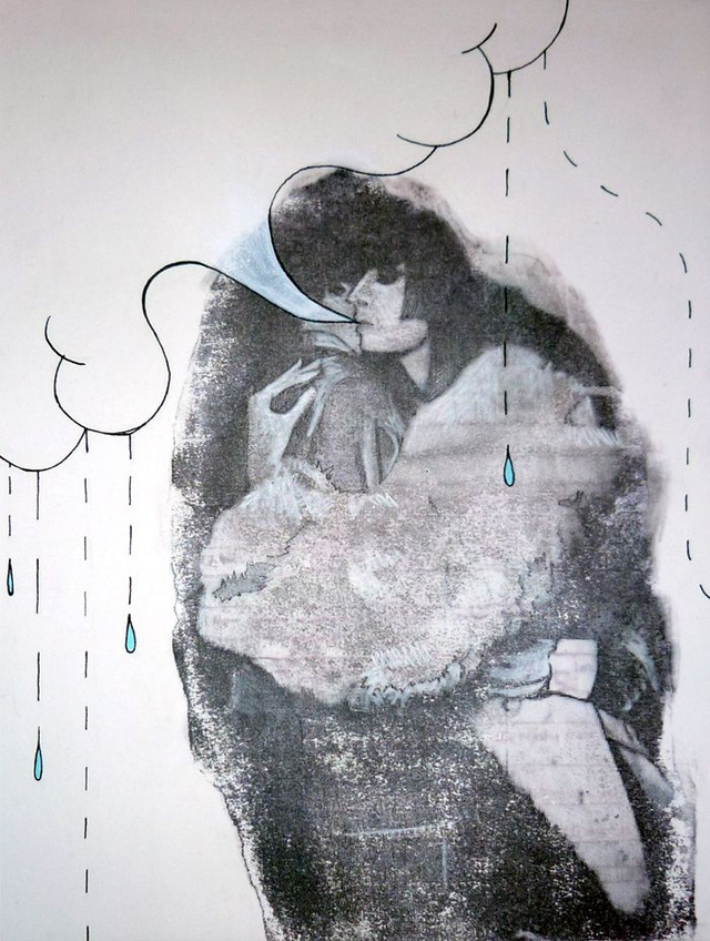 "They soothed her woes so" Original Artwork 