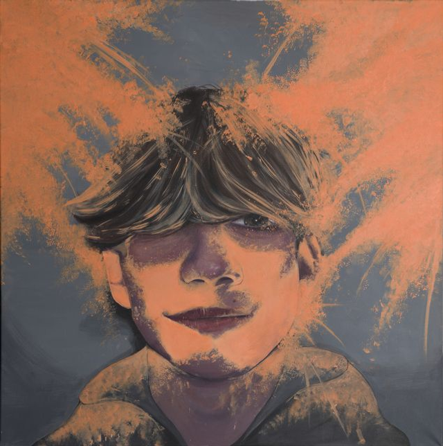 Explosion - print of acrylic painting by Sophie Henton