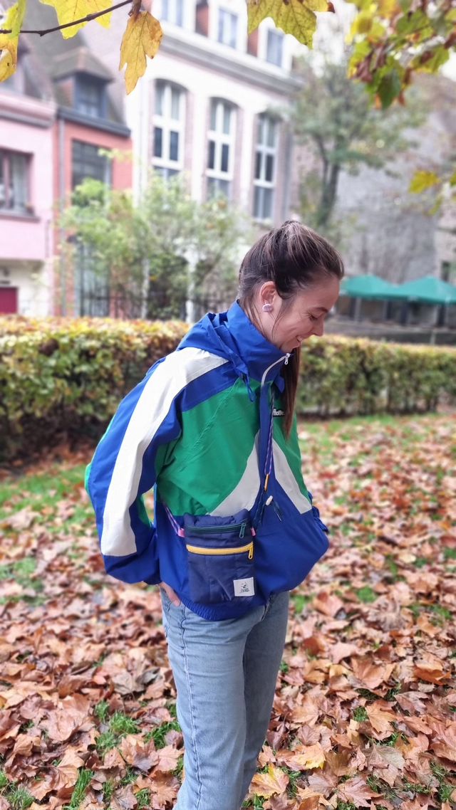 Sac bandoulière vert/jaune