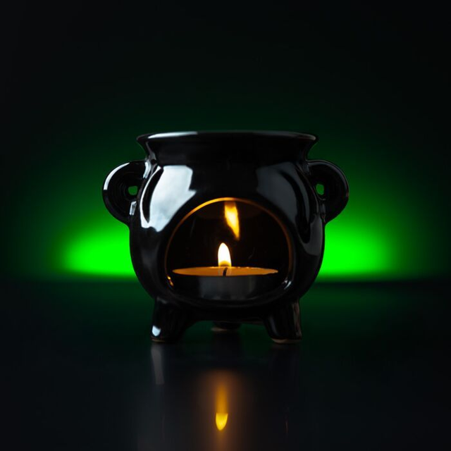 Brûleur à Huile - Chaudron Noir (Petit)