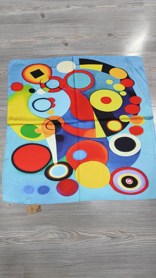 Foulard quadrato Cerchi Astratto