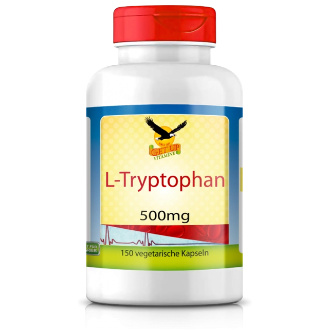 Get UP - L-Tryptophan 500mg, 150 vegetarische Kapseln