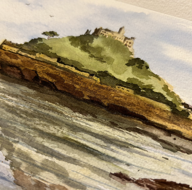 St. Michael’s Mount, Cornwall. Original watercolour (unframed)