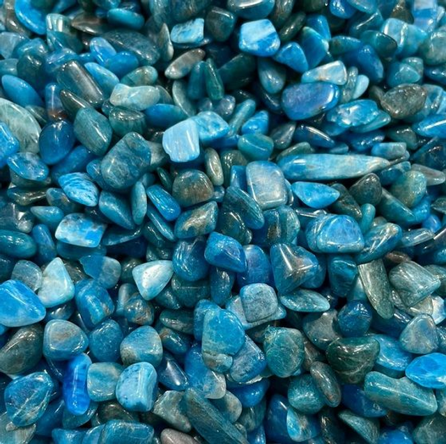 Apatite A+ Chips de pierres naturelles 3-5mm 100g