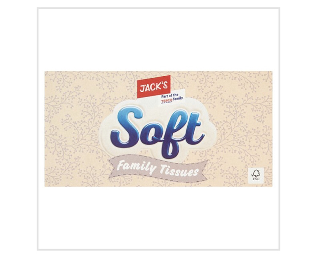Tissues, Jack's Soft Family Tissues 90 Sheets