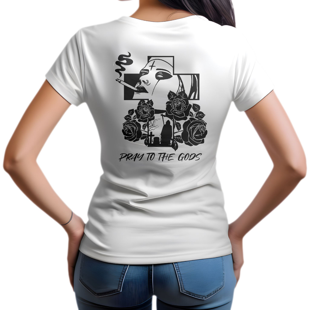 T-Shirt Femme  &quot;Pray to the gods&quot;