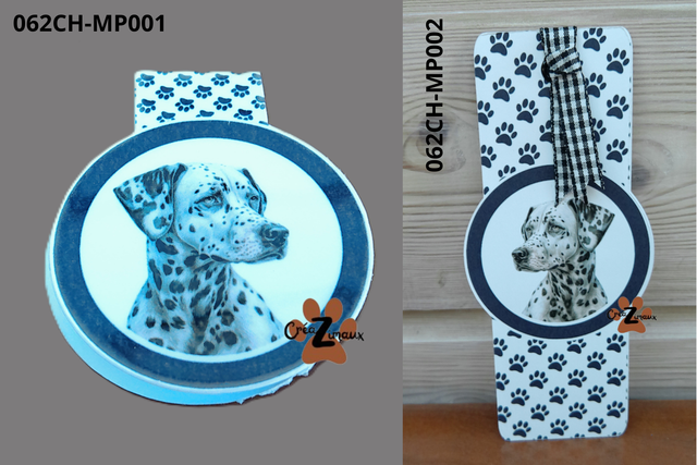 Marque pages Dalmatien (magnétique ou standard) 