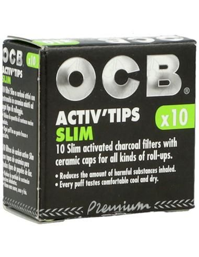 OCB Activ Tips Slim 7mm 1 Packung Á 10 Filter