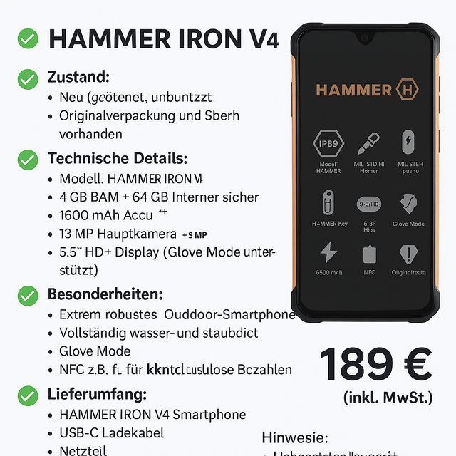 📱 HAMMER IRON V⁴