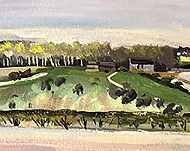 Above Thixendale. Yorkshire Wolds 3x2 feet original.