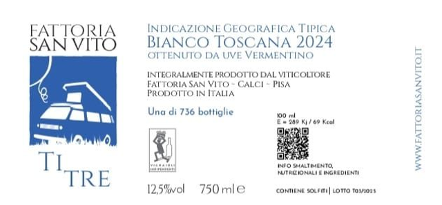 TI TRE 2024 IGT Bianco Toscana 