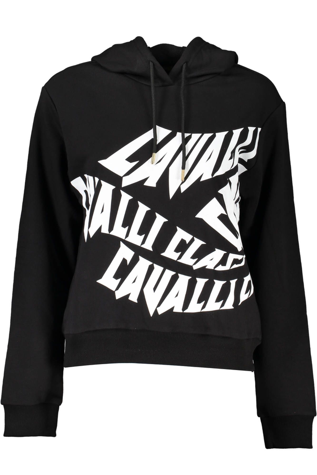 CAVALLI CLASS FELPA SENZA ZIP DONNA NERO