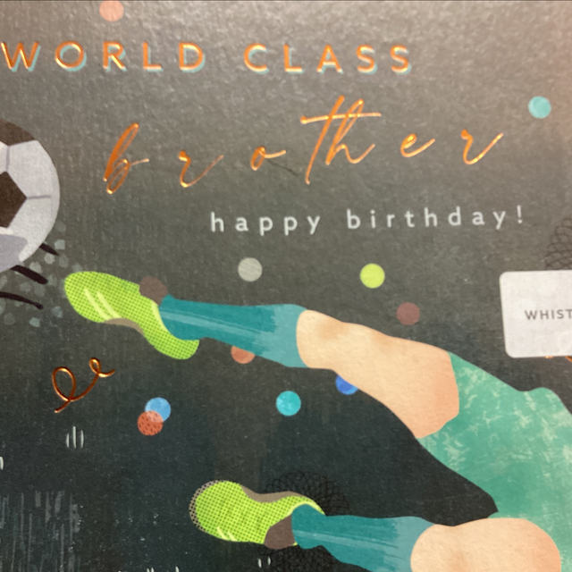 Birthday Relative Brother - Football WF