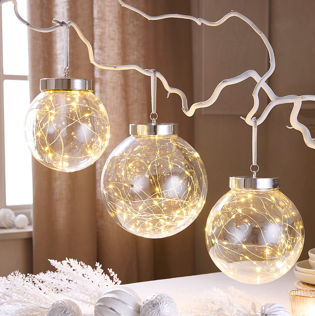 Christmas Light Baubles - Set of 3