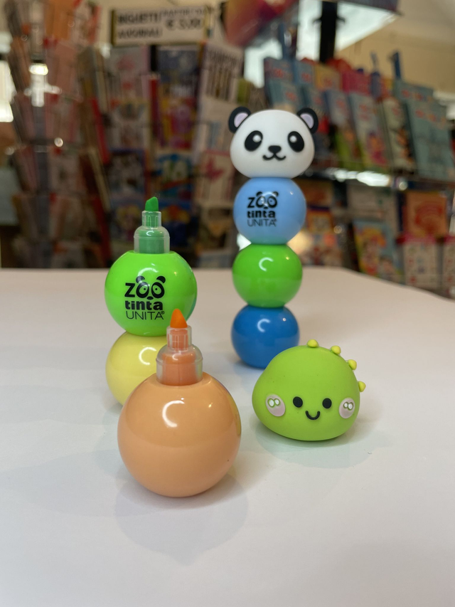 Evidenziatore Zoo con 3 colori 
