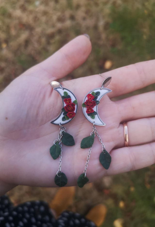 Collection Florale Pétale Pourpre - Boucles d'oreilles Fanny
