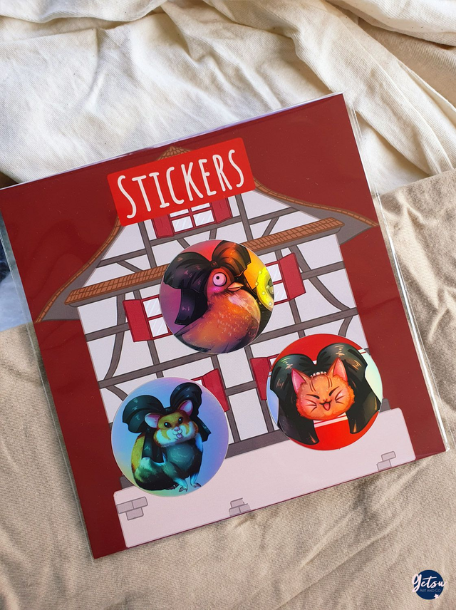 Planch de stickers holographiques