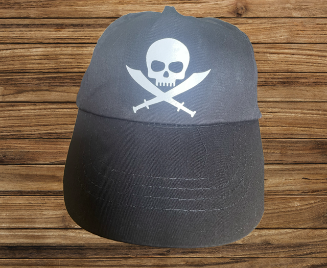 Skull and Swords, Black, Baseball Cap 
