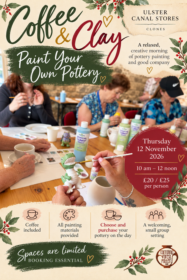 Coffee &amp; Clay Morning - 10am- 12p  *Ceramic Piece sold separately