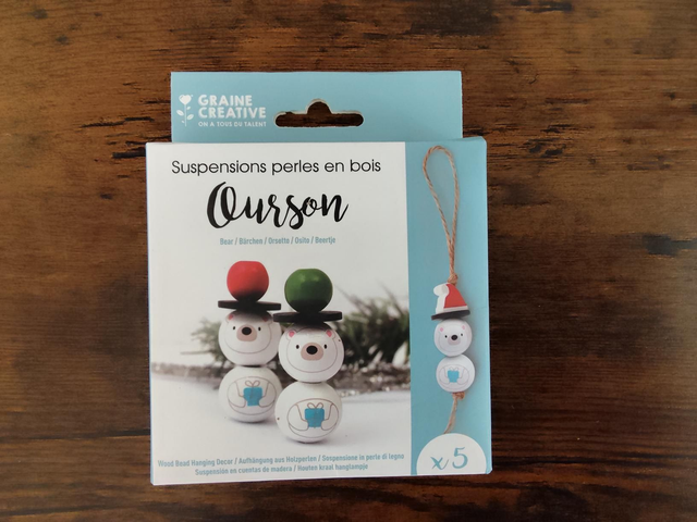 Kit perles suspension ourson