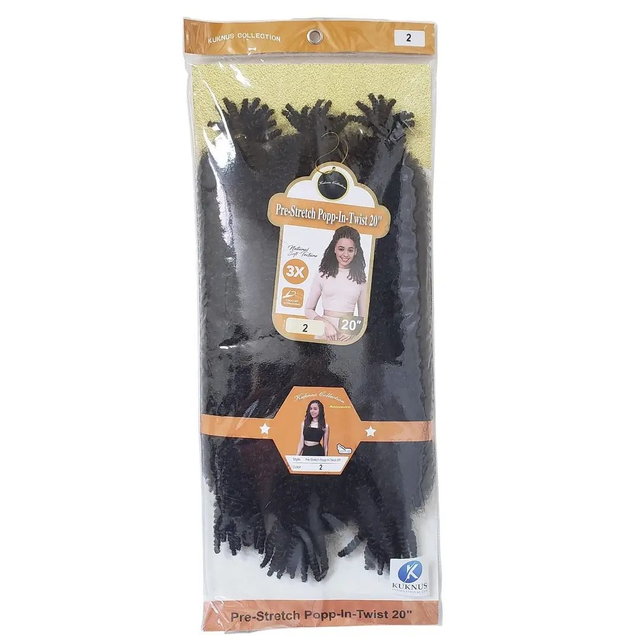 Kuknus Braid 3X Pre-Stretched POP IN TWIST 20" NO 2