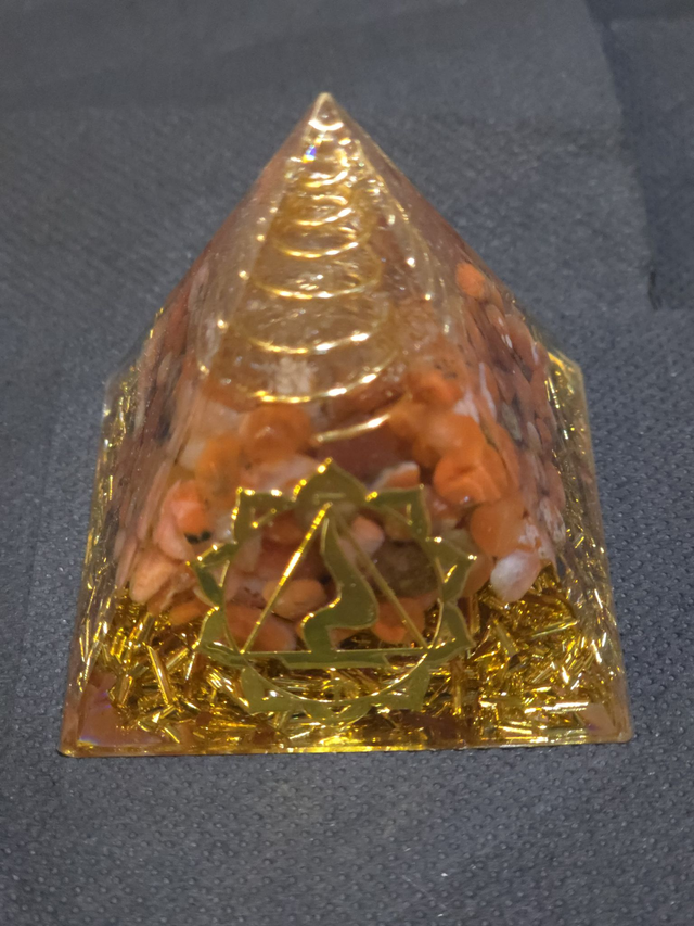 Orgonite Jaspe rouge 6 cm chakra