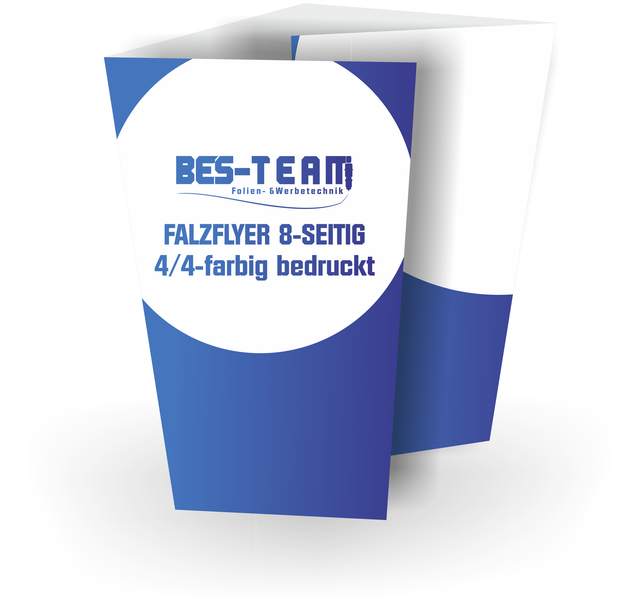 Falzflyer Din Lang 8-seitig