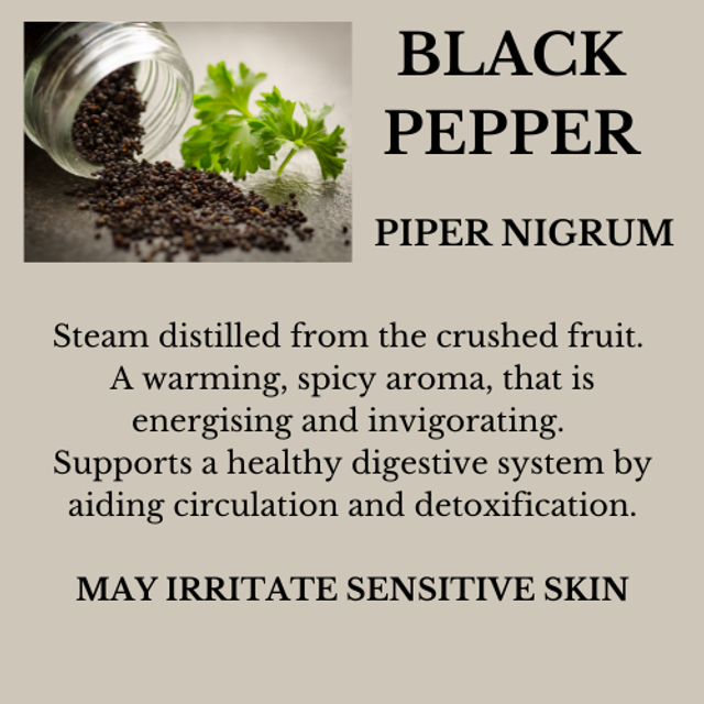 BLACK PEPPER ESSENTIAL OIL