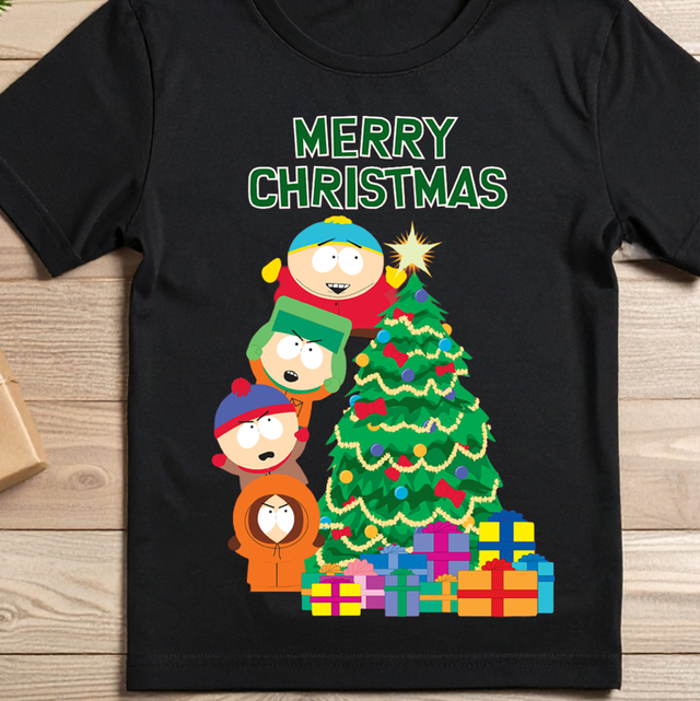 South Park Christmas T-shirt, DTF printed
