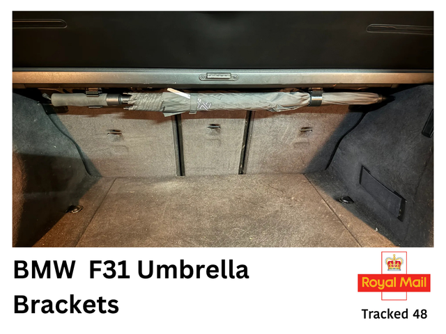 BMW F31 Umbrella Mount Brackets (x2) For Parcelshelf 3D Printed