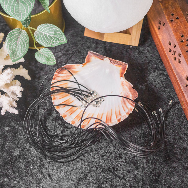 Black Leather Necklace