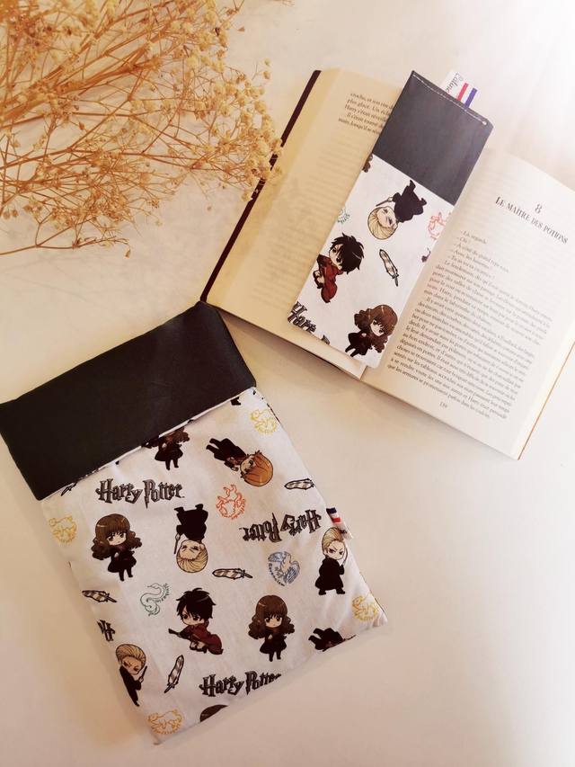 Pochette à livre de poche Harry Potter verte