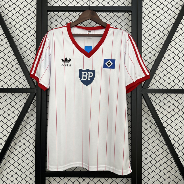 Camiseta Retro Hamburg 1984 White 