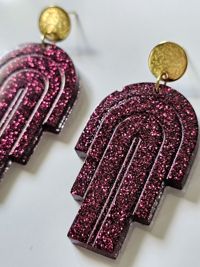 MIAMI fines pailettes bordeau