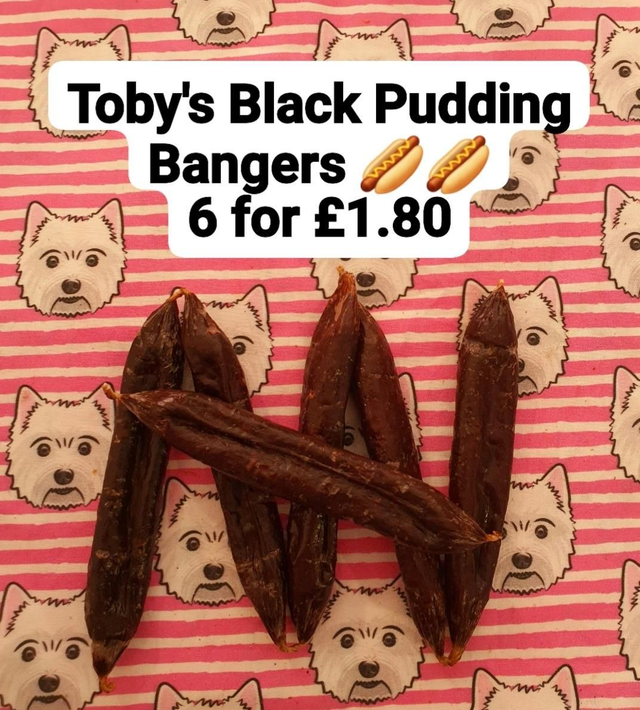 6 x Toby's Black Pudding Bangers