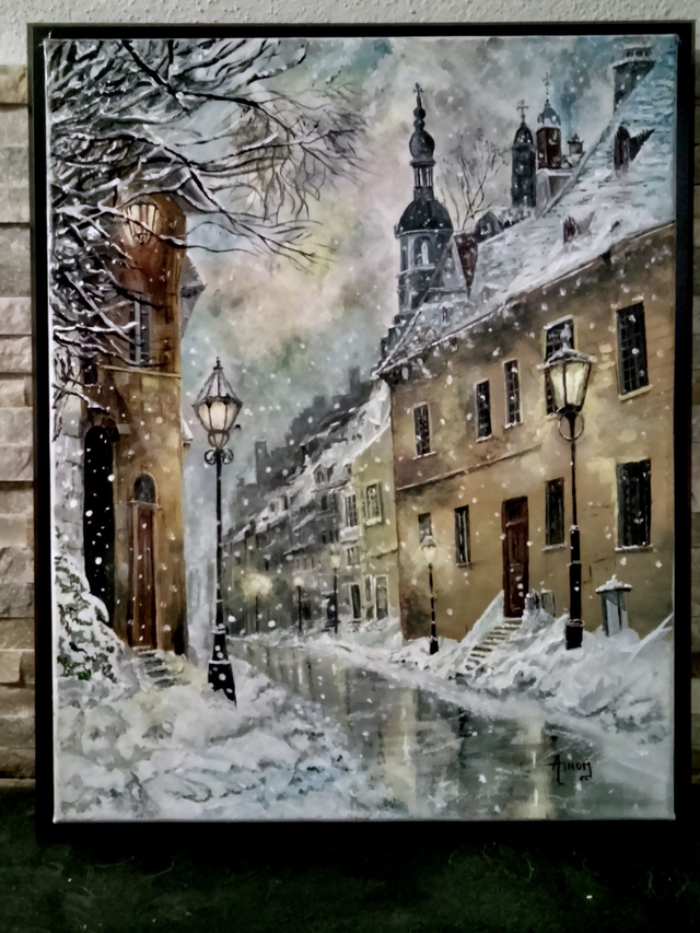 001 .- La rue enneigée