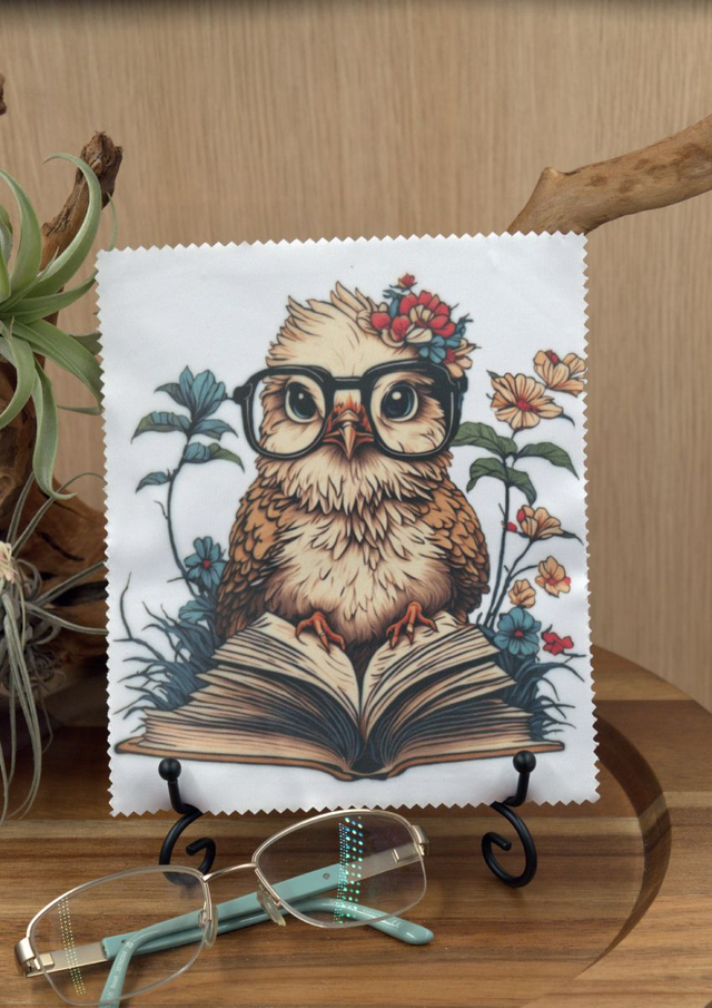 Cleaning Cloth : Whimsical Owl Design &amp; Custom Options