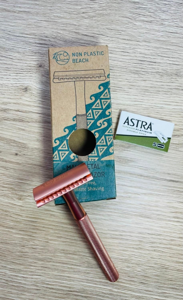 Safety Razor (Plastic Free) + 5 Blades