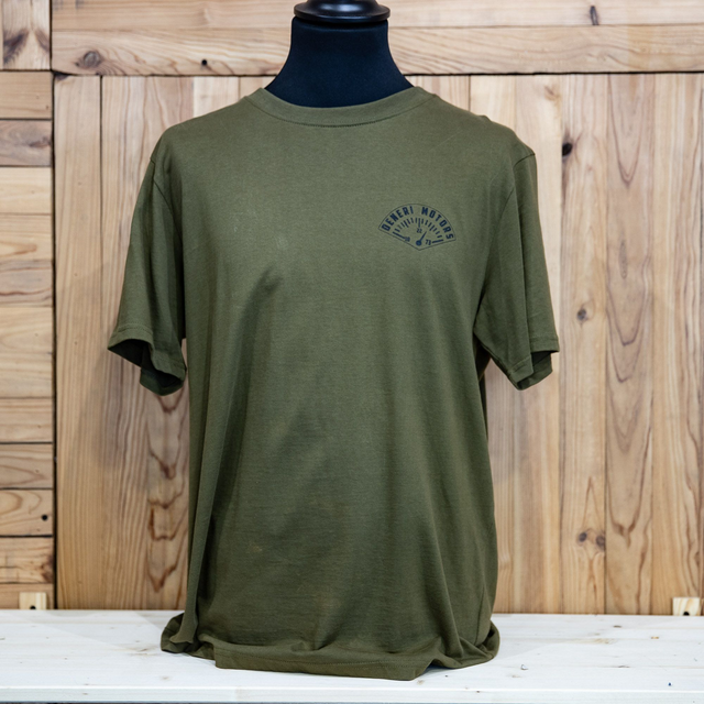 Tshirt Deneri Motors Dark Green Bike
