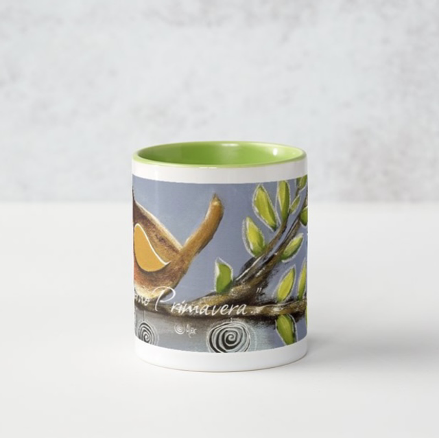 Tazza Un pettirosso a Villa Colle