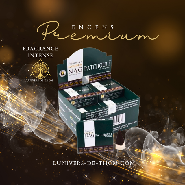 Encens Golden Cônes Patchouli