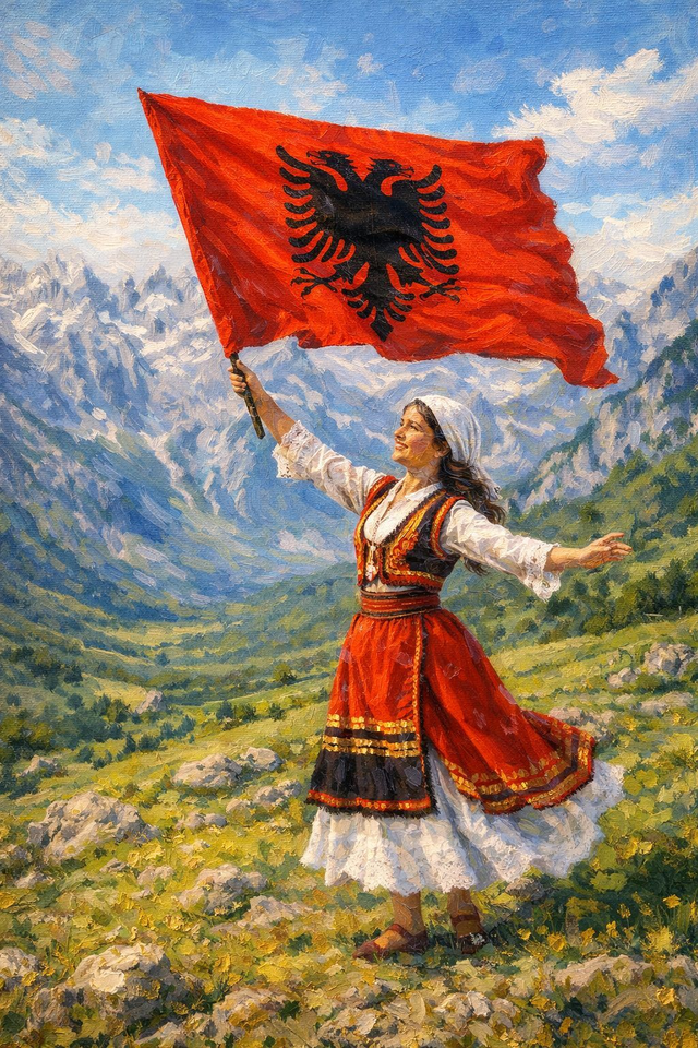 shqiponja që kërcen | albapaint