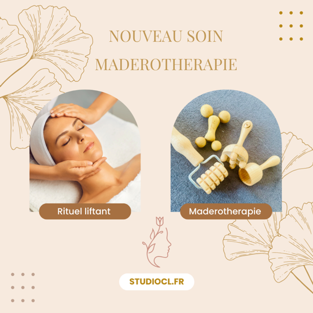 Offre découverte 3 soins visage  maderotherapie rituel liftant 