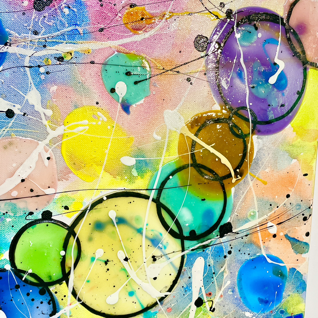 Molécules Bubble - 80x100cm - 2017