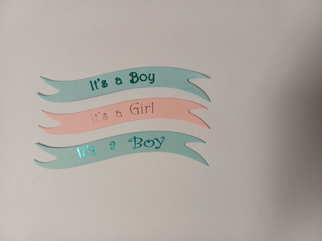 Printed Die Cut Card Banners