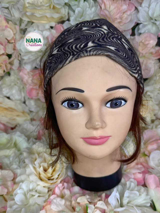 Bandeau Marron Beige – Fait main