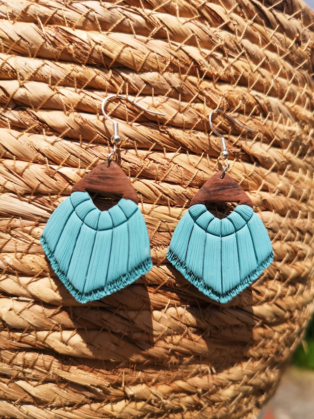 Collection Macramé Bohème - Boucles d&#039;oreilles Cordélia