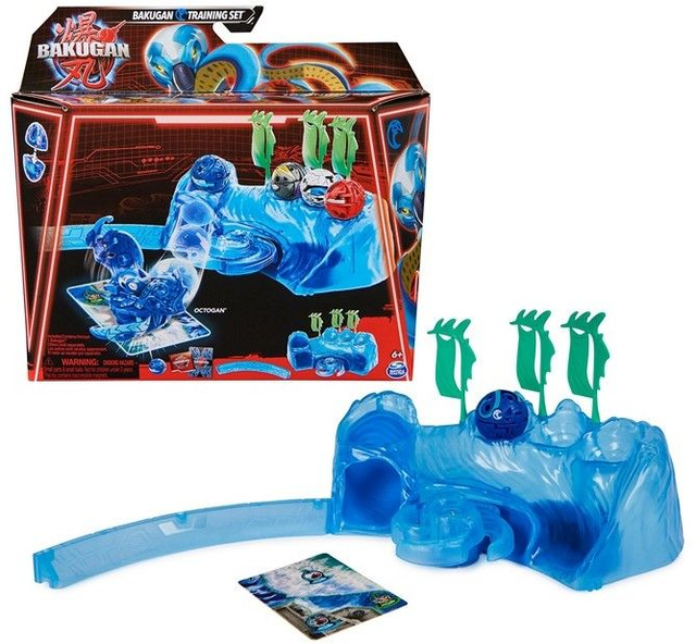 Bakugan - Coffret figurines Bakugan Entrainement avec thème octogan Aquatic
