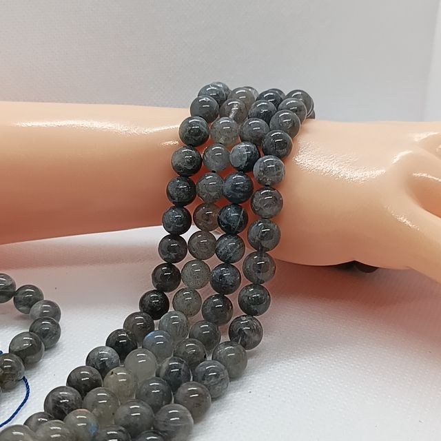 Labradorite / Fil de Perles en 8 mm / Boules en Pierres Naturelles Rondes et Polies