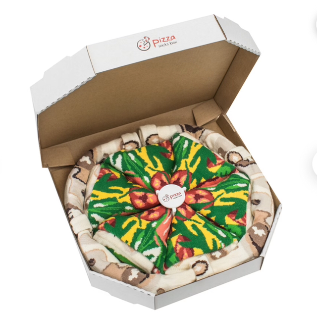 Chaussettes pizza pepperoni